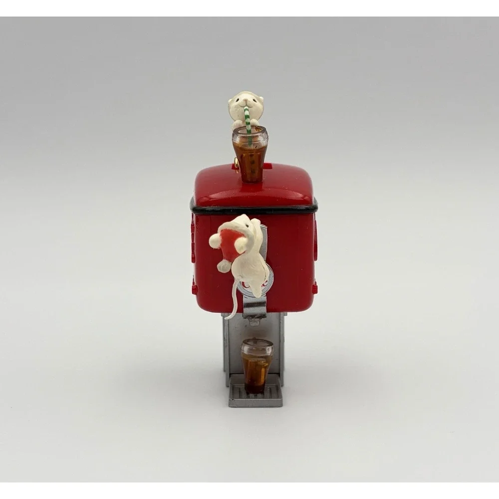 Coca Cola Soda Fountain Dispenser Mice Enesco Christmas Ornament 1990 2nd Issue